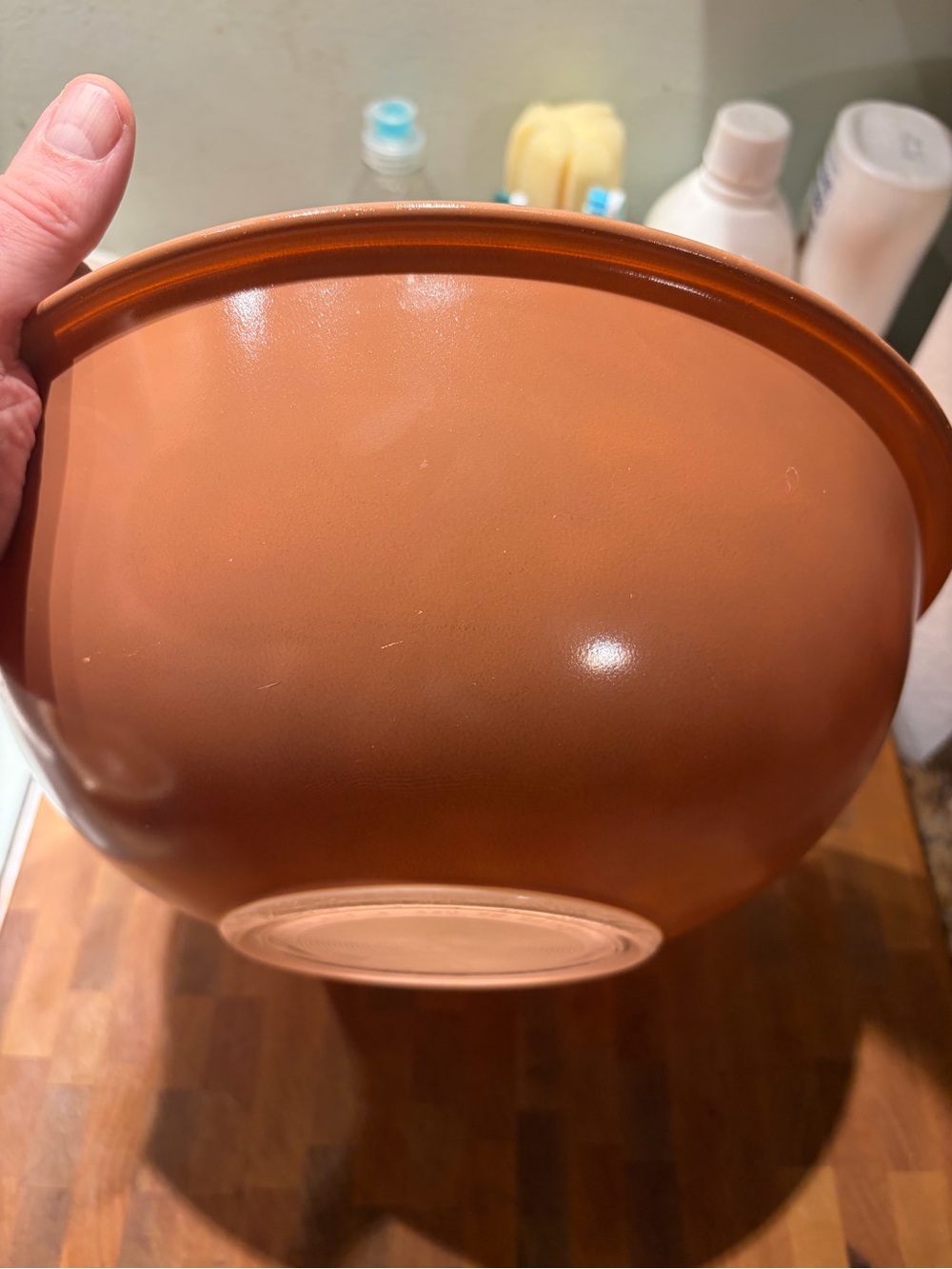 Pyrex autumn rainbow Brown Mixing Bowl 4L